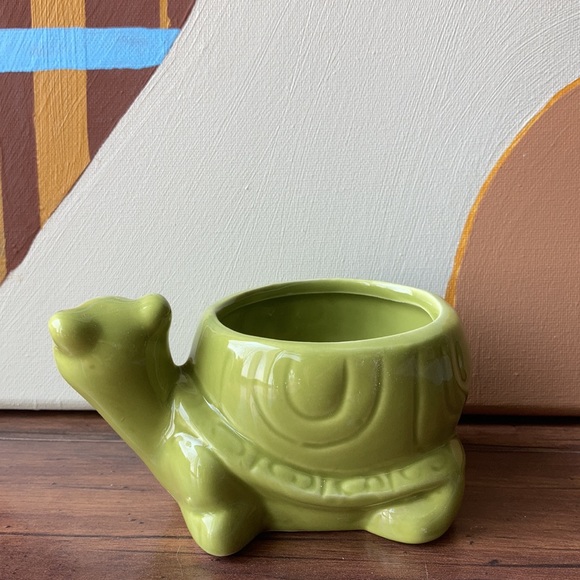 NWT Turtle Ceramic Succulent Planter Tillie the 🐢 - Picture 3 of 8
